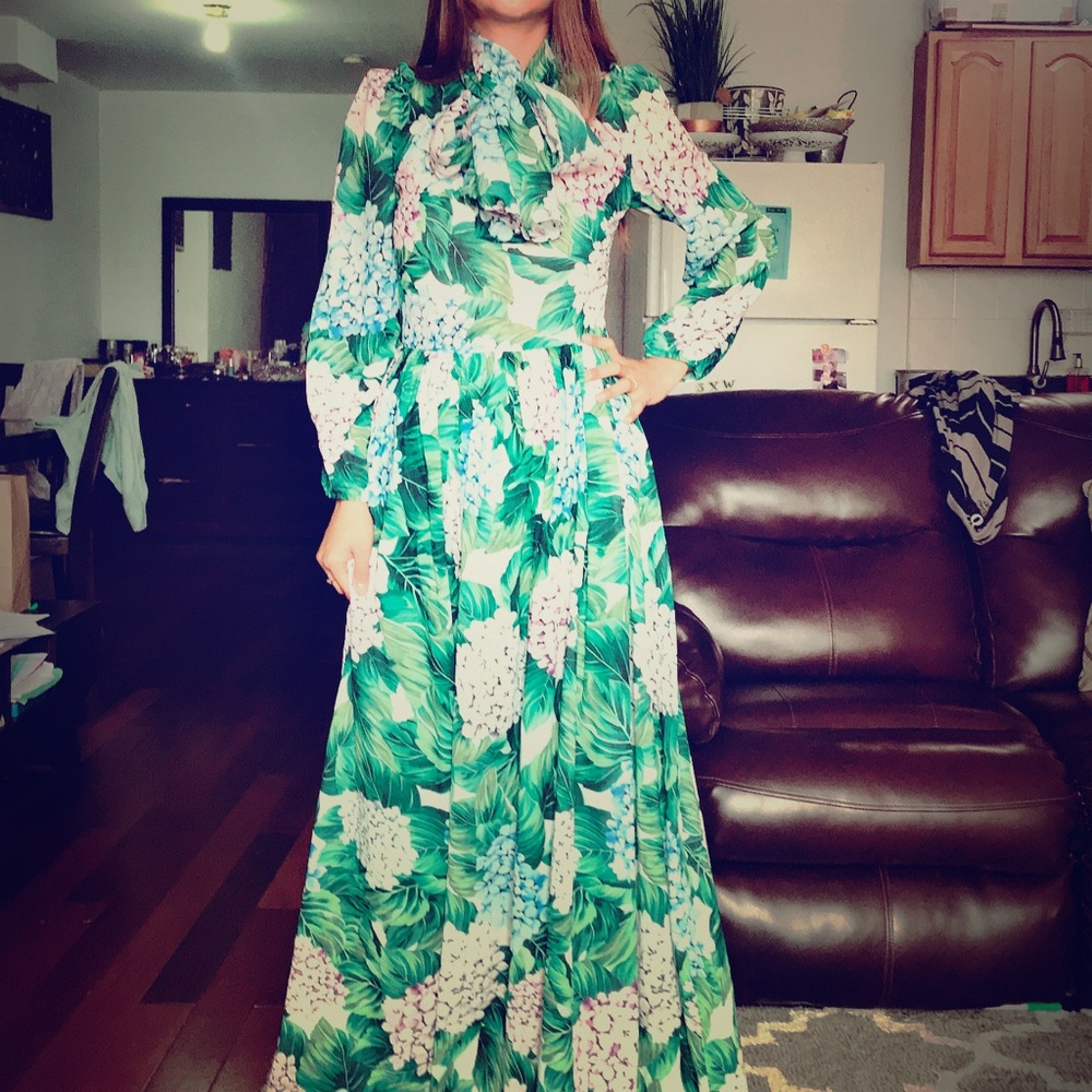 Dolce n gabana hyndrangea 1 st copy dress
